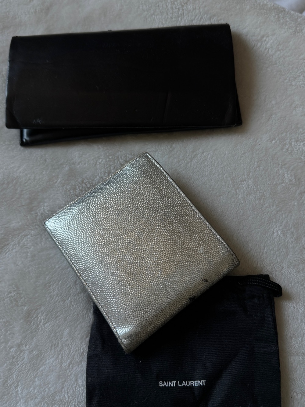 Saint Laurent Silver Wallet